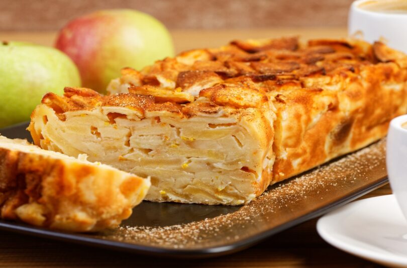 Clafoutis aux pommes sans sucre