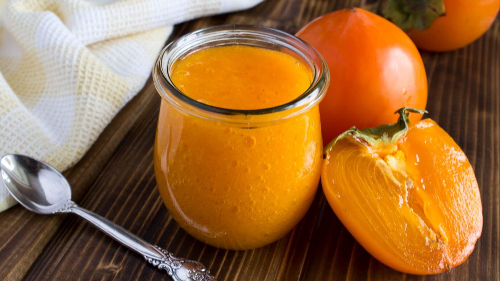 Compote de pomme kaki