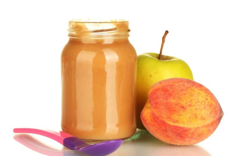 Compote pomme pêche