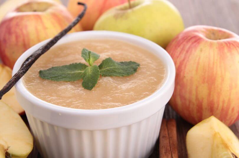 Compote de pomme à la vanille