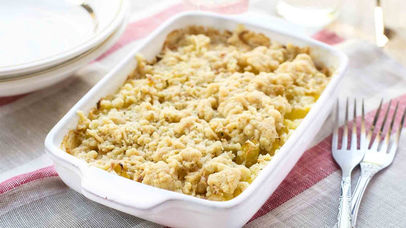 Crumble de courgettes