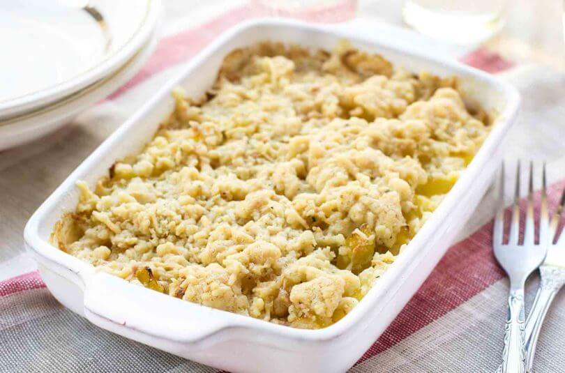 Crumble de courgettes