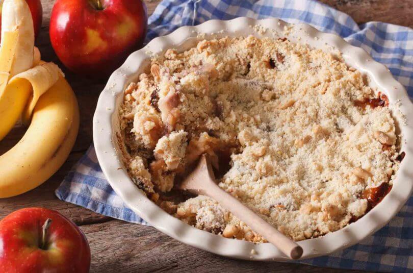 Crumble pommes-bananes