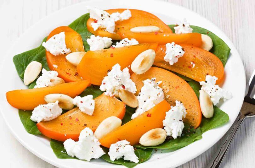 kakis-au-chevre Kakis au chèvre