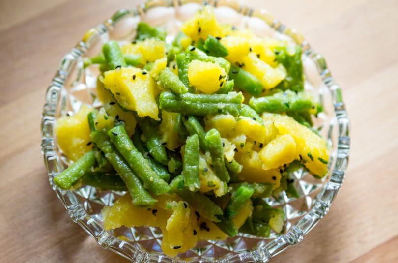 Méli-mélo pomme de terre et haricots verts