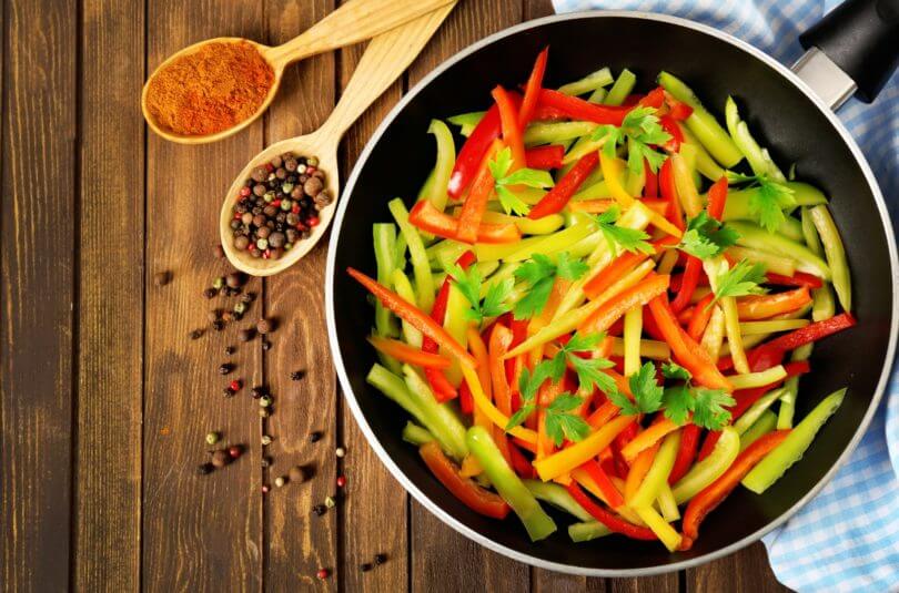 Poêlée de poivrons