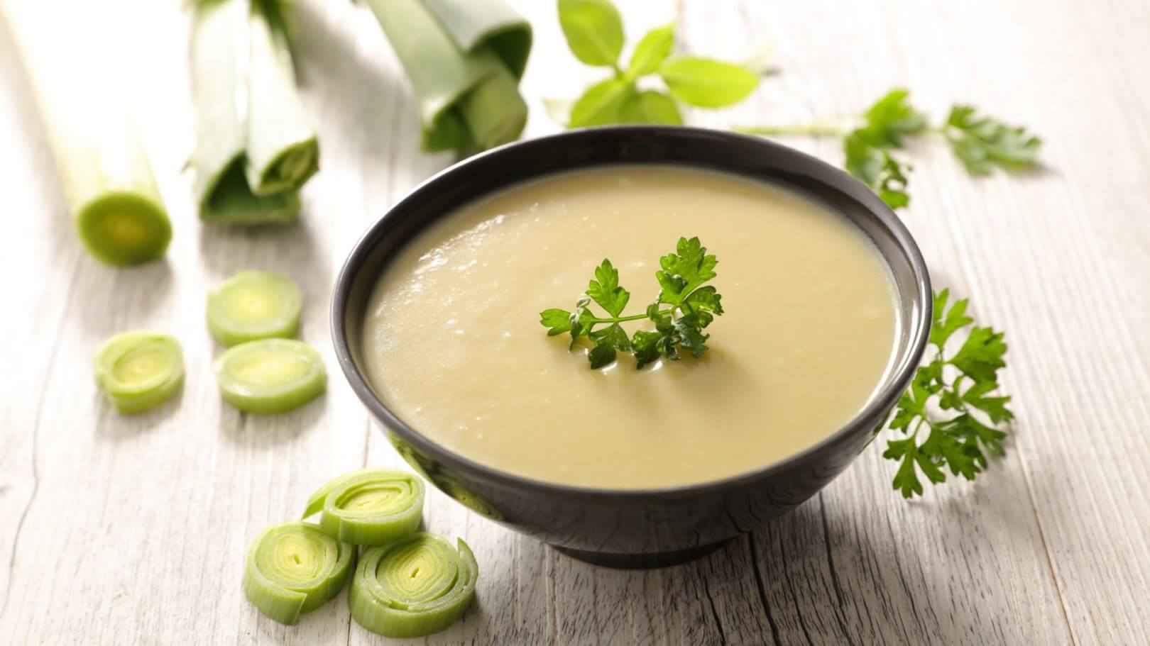 Purée de poireaux et pommes de terre