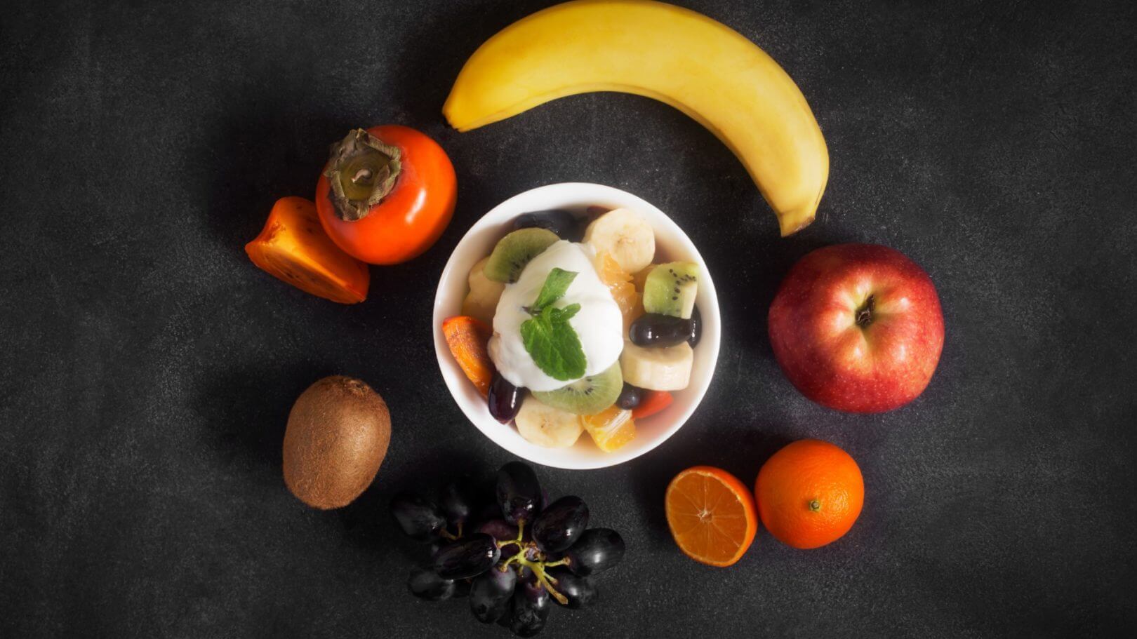 salade de fruits au kakis Salade de fruits