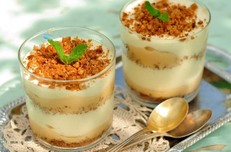 Verrine biscuitée à la banane