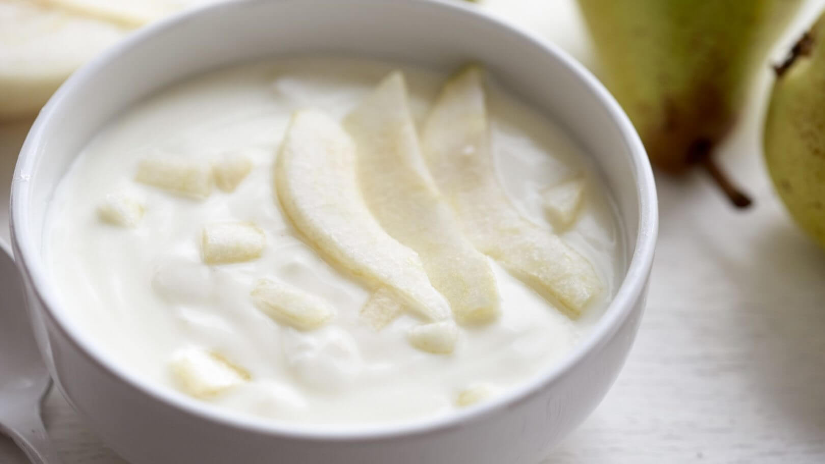 Verrine lactée à la poire