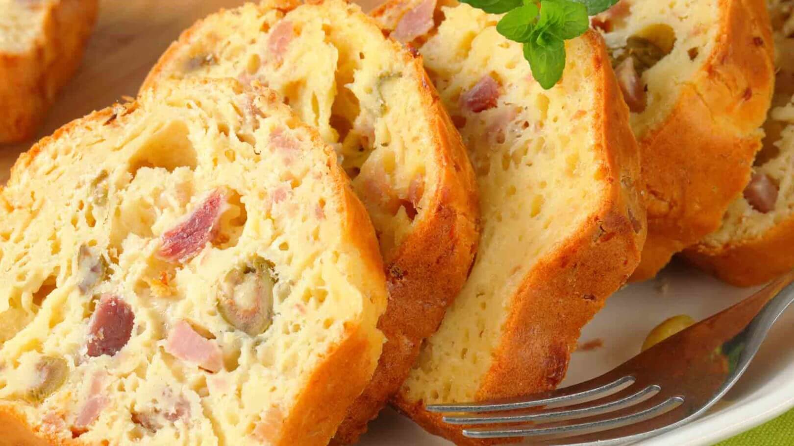 Cake jambon fromage olive