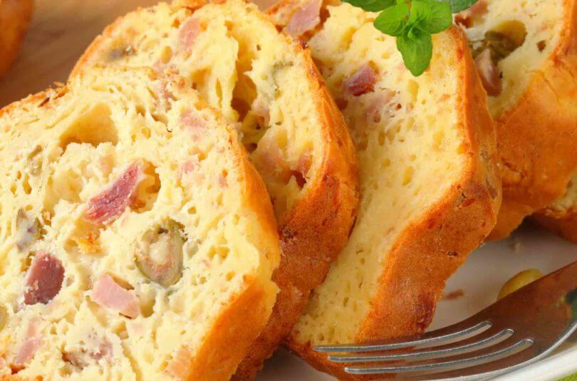 Cake jambon & champignons