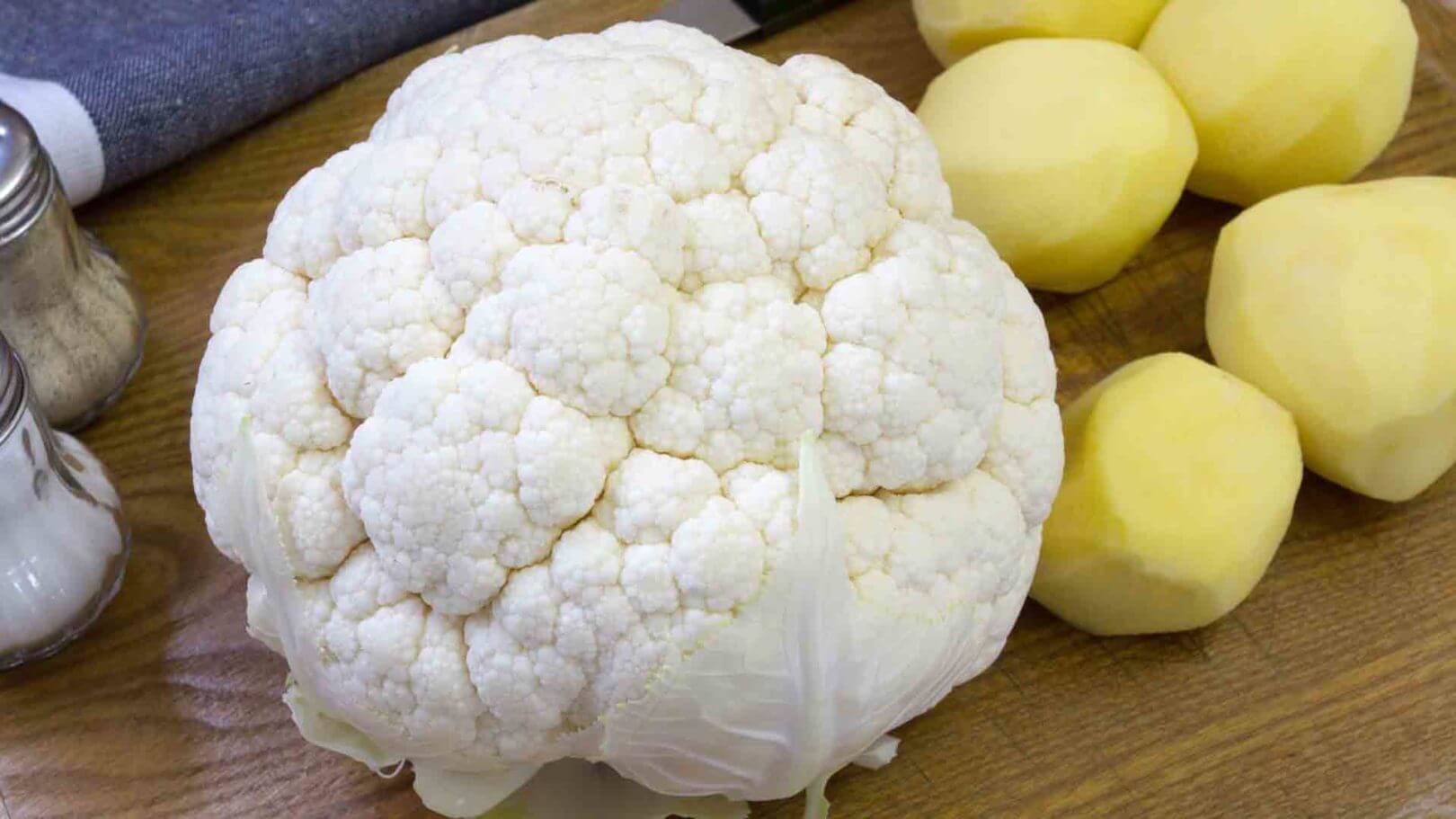 Gâteau de chou-fleur et pommes de terre