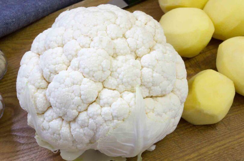 Gâteau de chou-fleur et pommes de terre