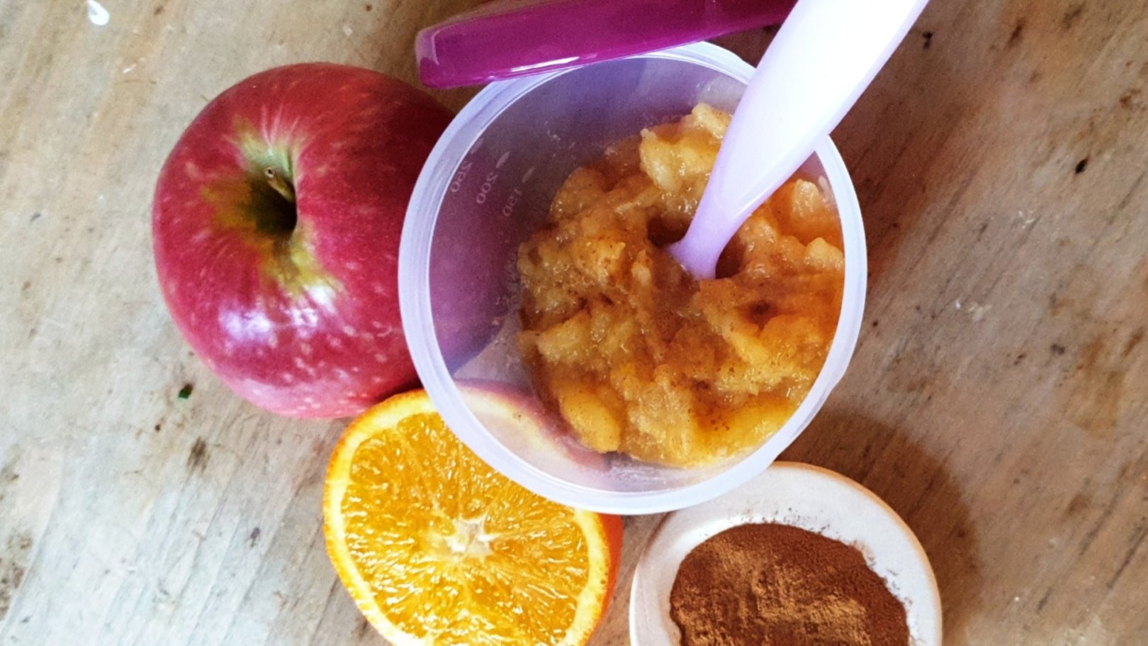 Compote de pomme, orange et cannelle