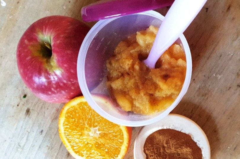 Compote de pomme, orange et cannelle