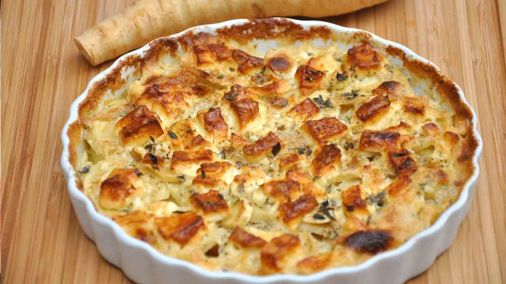 Gratin de panais avec robot trancheur