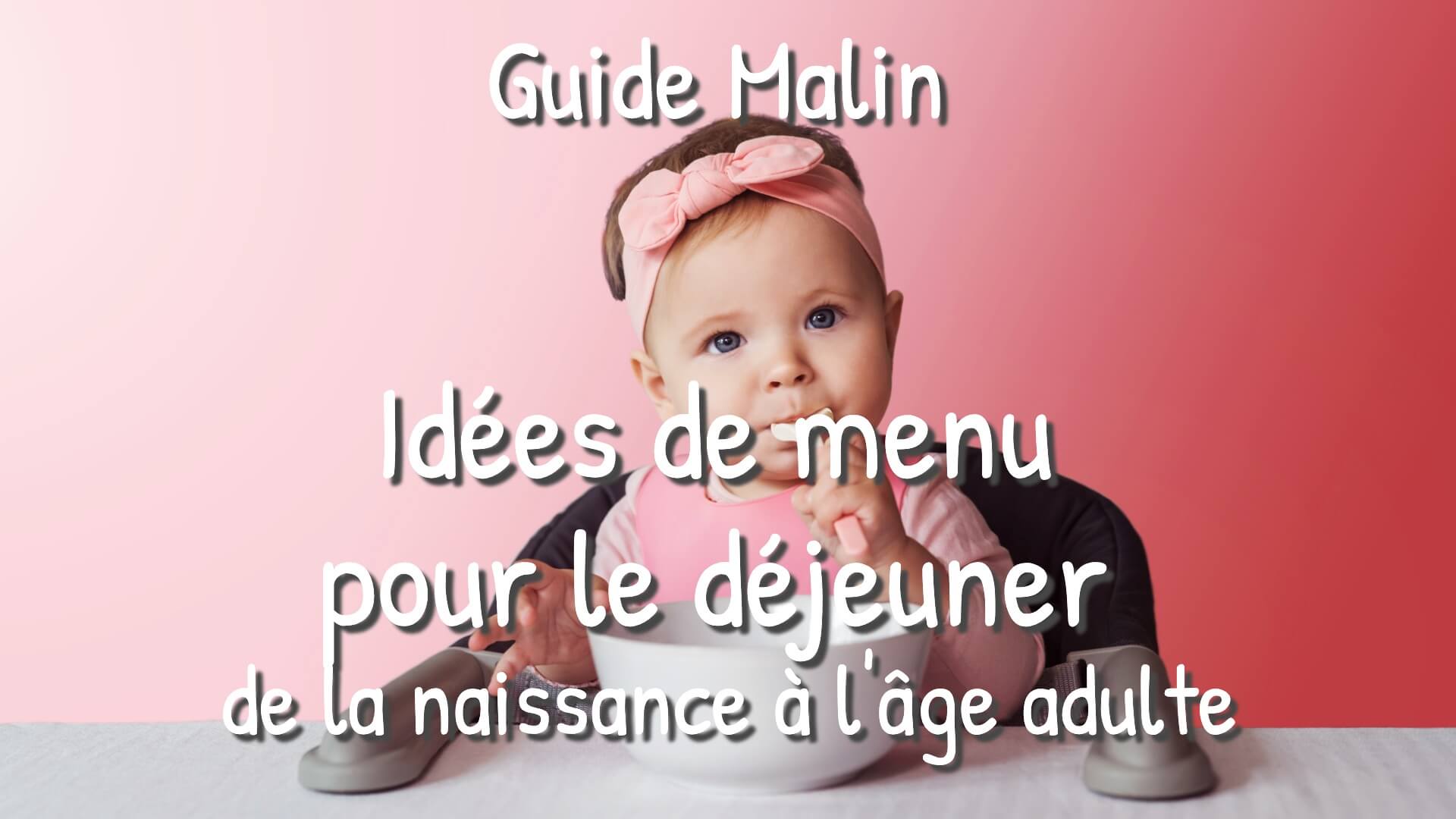 Idees De Menu De Dejeuner Pour Enfant Programme Malin