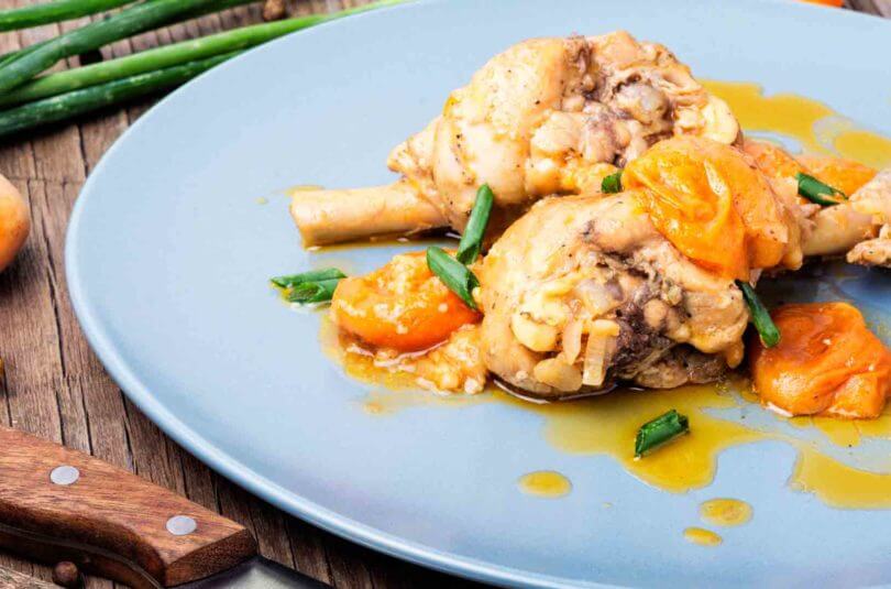 Poulet aux abricots
