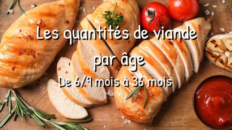 quantité de viande Viande, poisson, œuf : quelles quantités donner à bébé selon son âge ?