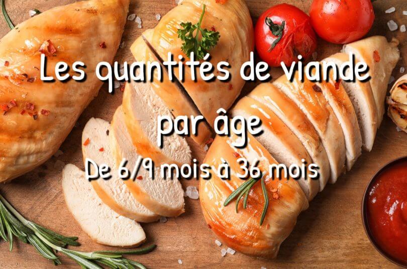 Viande, poisson, œuf : quelles quantités donner à bébé selon son âge ?