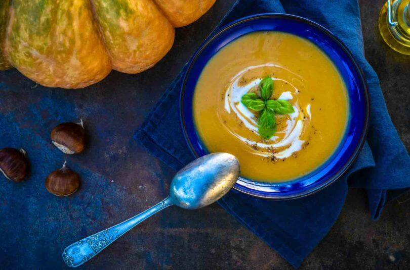 Velouté de potiron & châtaignes