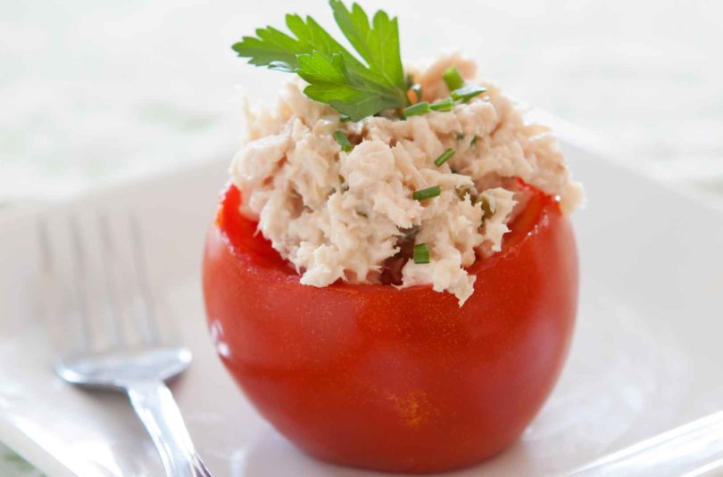 Tomates farcies au thon pour bébé et toute la famille