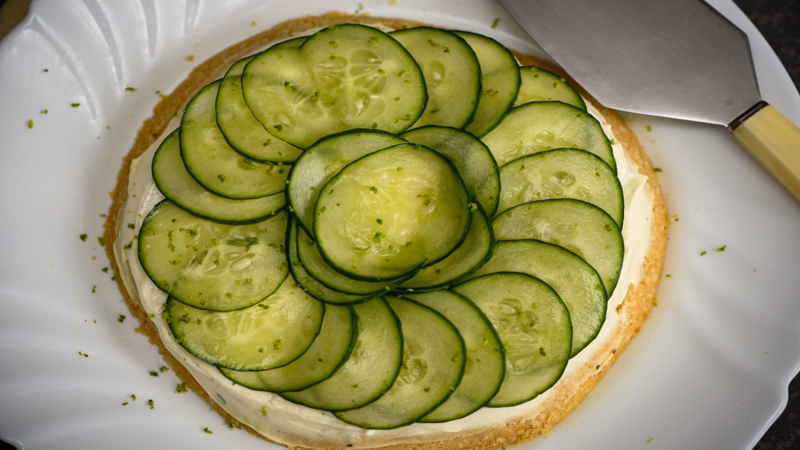 Tarte au concombre (cru)