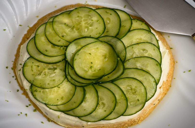 Tarte au concombre (cru)