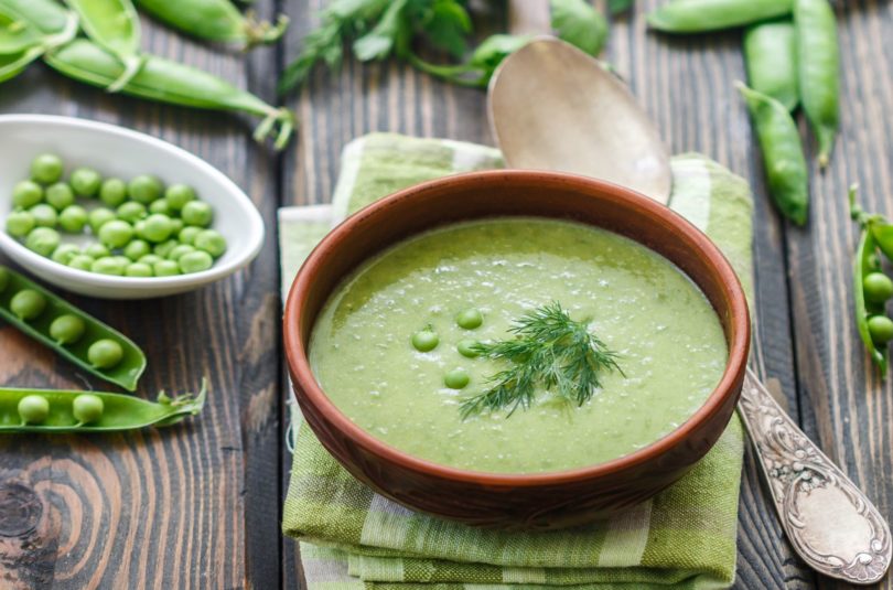 Velouté de petits pois froid