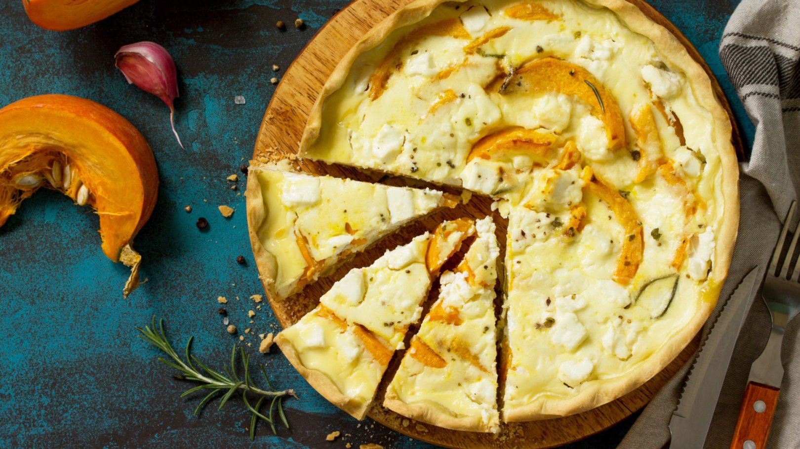 Quiche potiron chèvre pour bébé et toute la famille