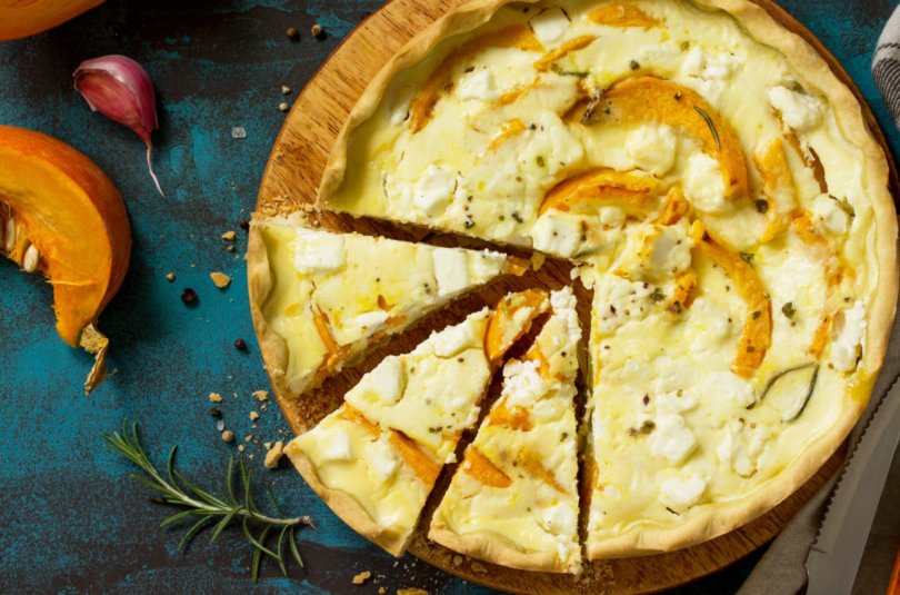 Quiche potiron chèvre pour bébé et toute la famille