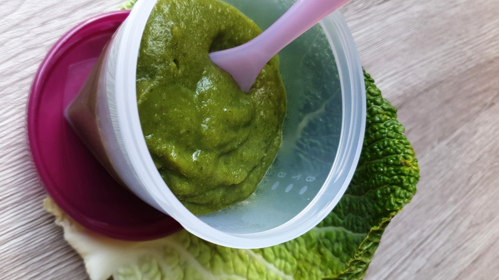 Purée de chou vert_4-6 mois Purée de chou vert (frisé)