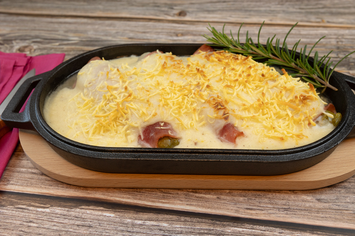 Endive au jambon et purée de pomme de terre