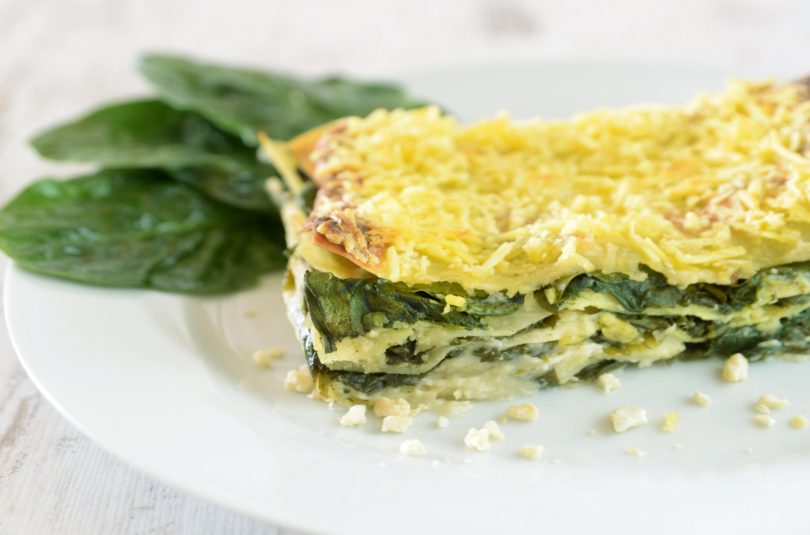 Lasagnes aux épinards pour bébé
