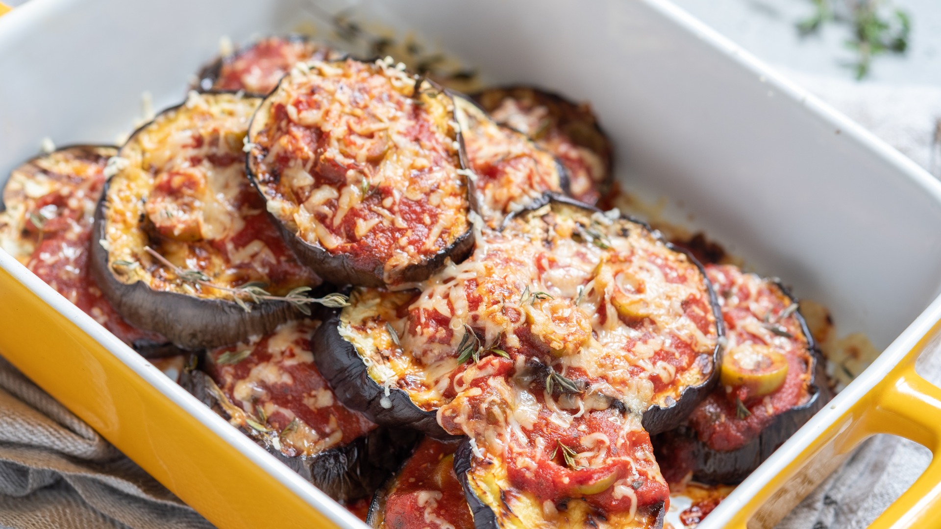 Recette de gratin d'aubergines Programme Malin