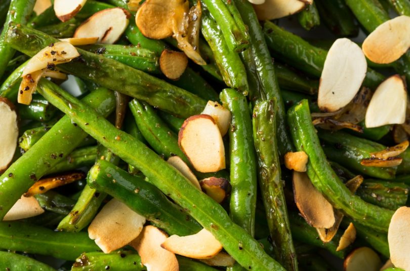 Salade de haricots verts aux amandes