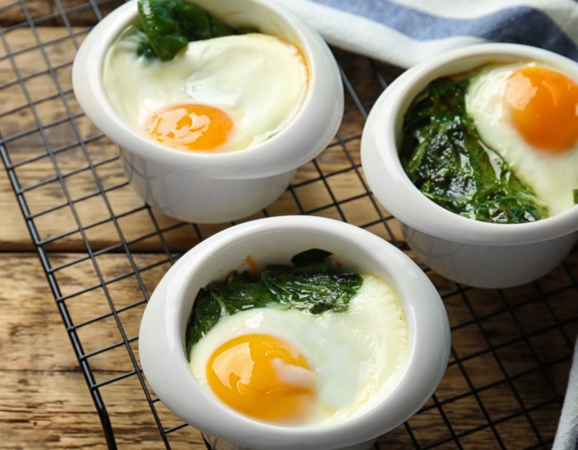 Œufs épinards et béchamel Œufs épinards et béchamel