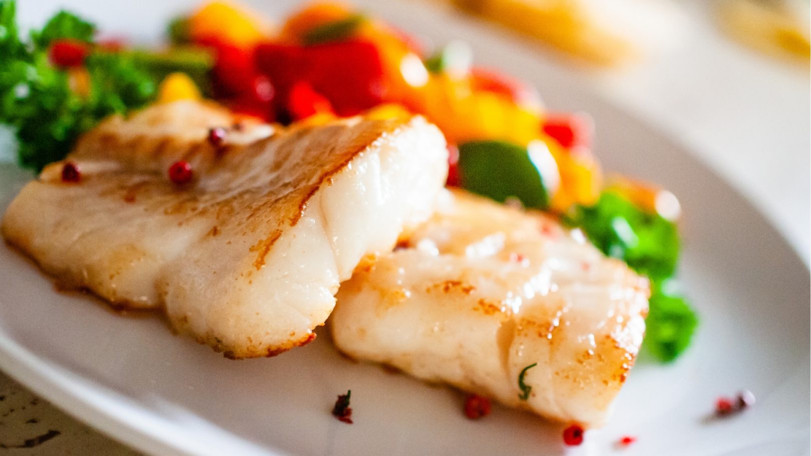 Poisson sauce aux poivrons