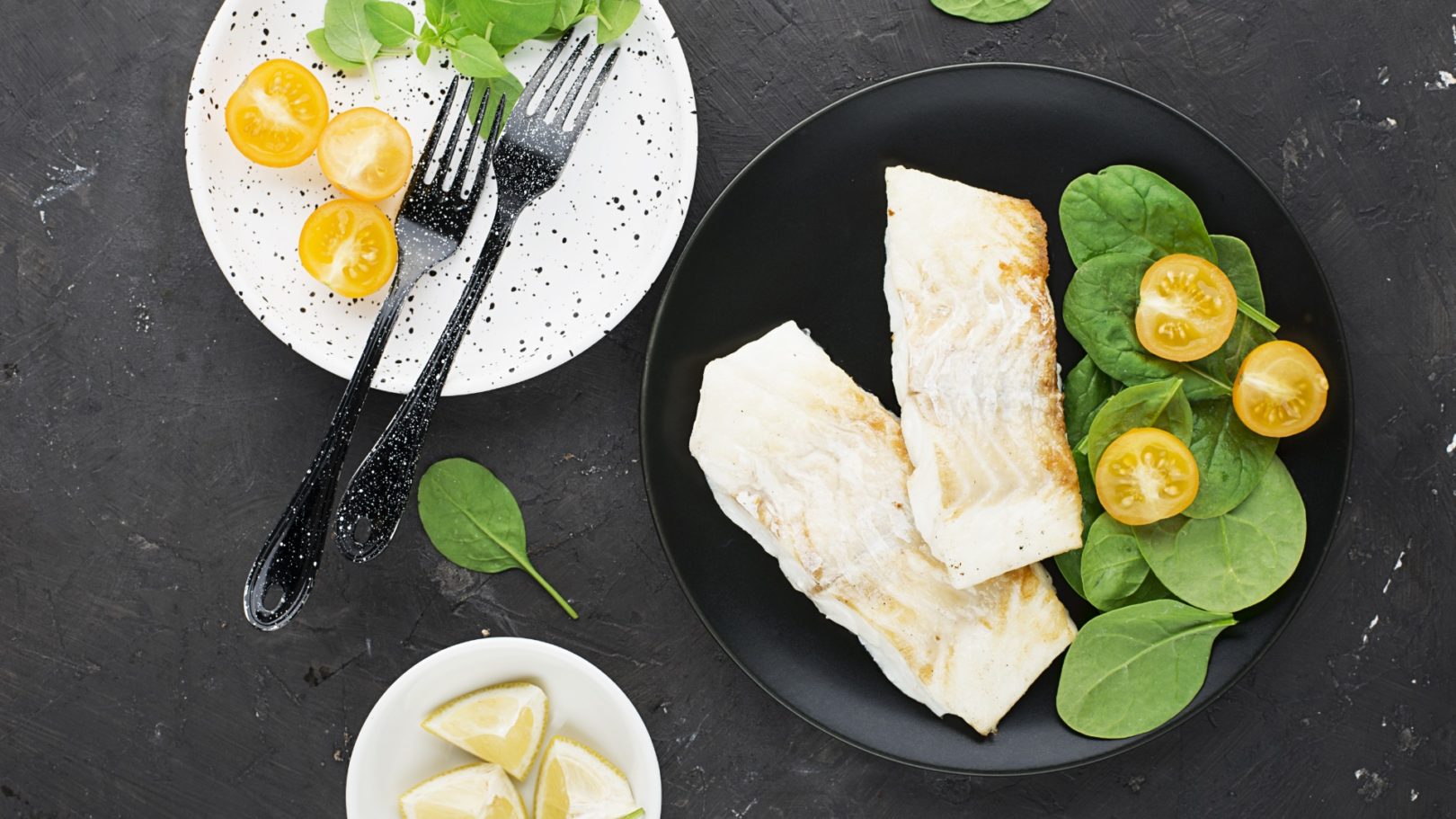 Purée de cabillaud, épinards et pomme de terre