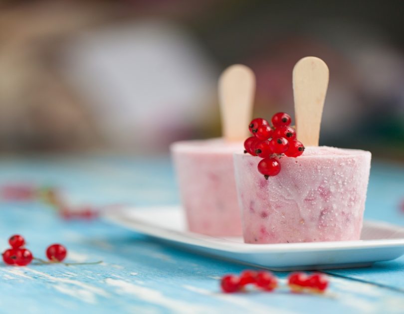 Yaourts glacés pour bébé Glace au yaourt fruits rouges
