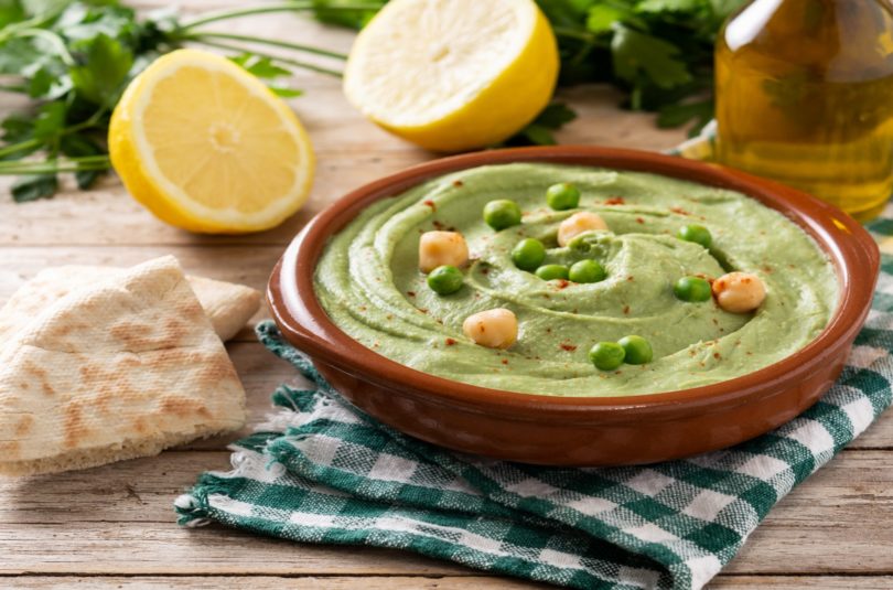 Houmous de petits pois pour bébé