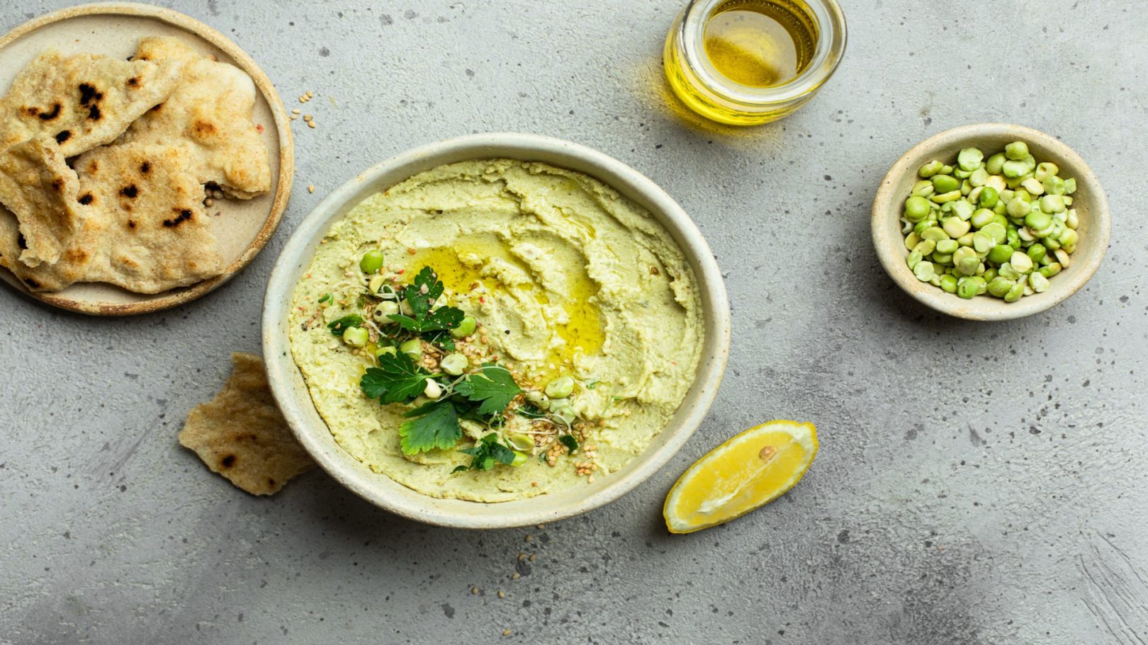 Houmous de pois cassés pour bébé