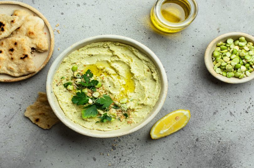 Houmous de pois cassés pour bébé