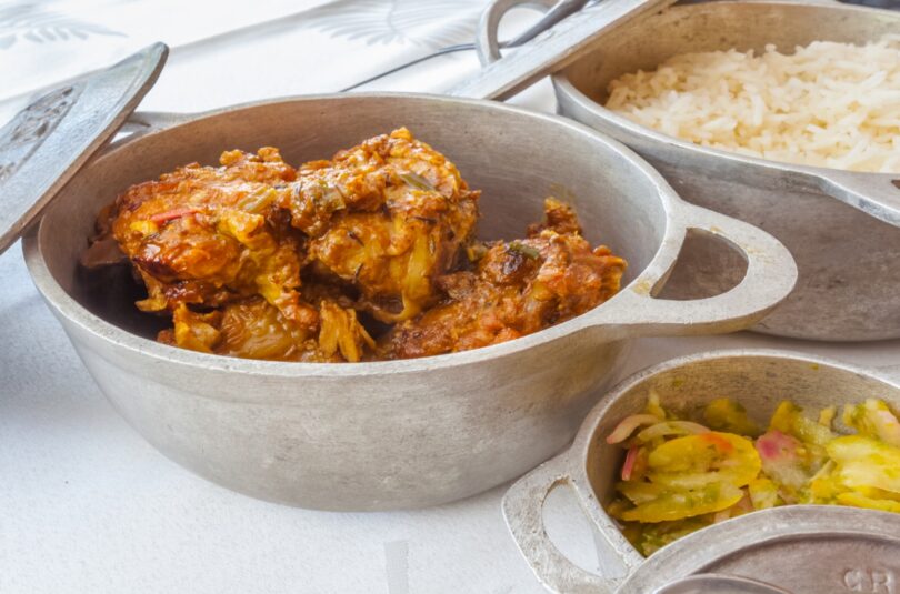 Cari de poulet gravit Cari de poulet