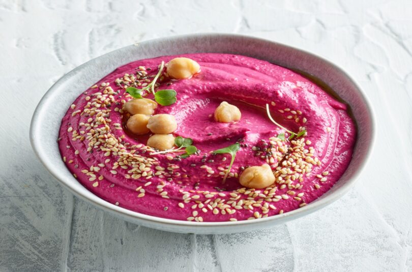 Houmous de betterave pour bébé