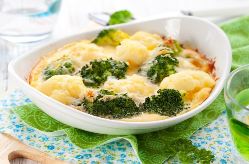 Gratin de chou-fleur et brocoli