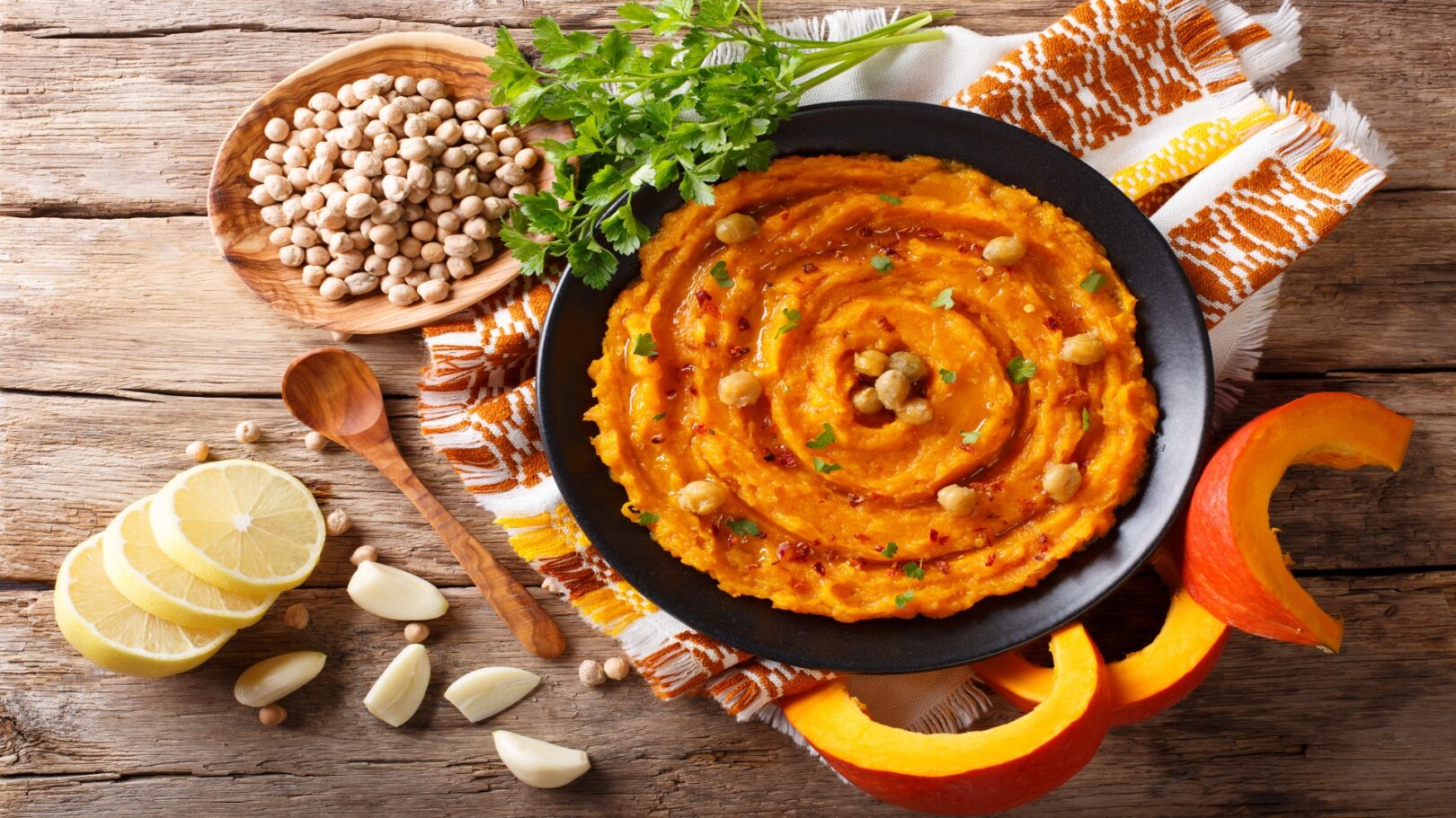 Houmous de potiron pour bébé