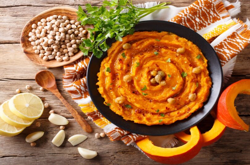 Houmous de potiron pour bébé