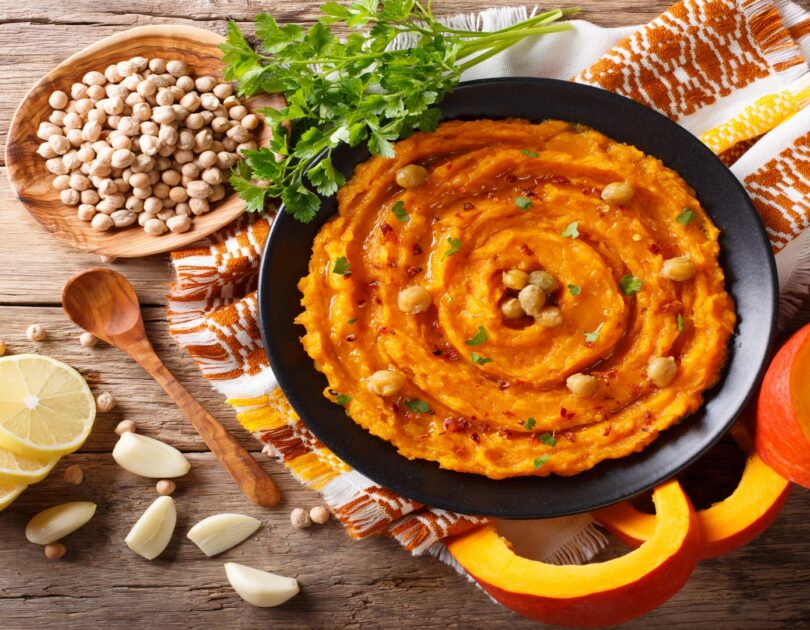 Houmous de potiron pour bébé